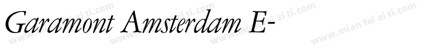Garamont Amsterdam E字体转换